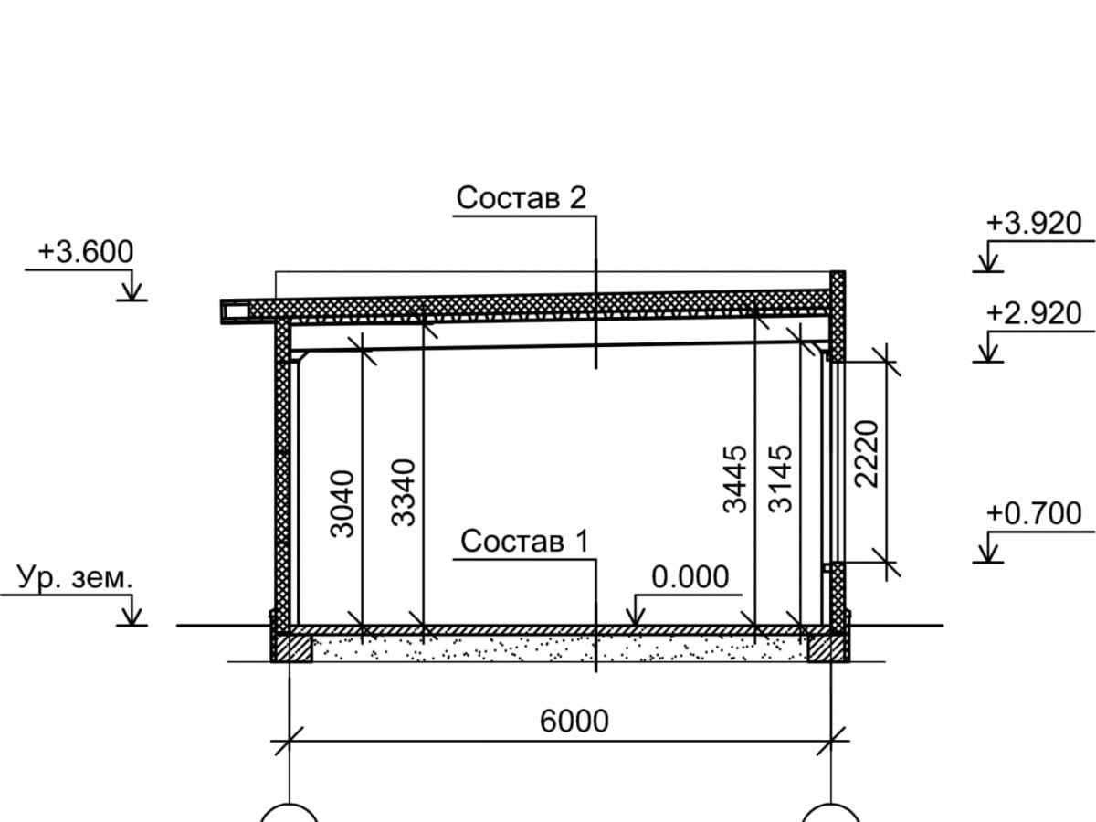 Планировка Проект павильона из сэндвич-панелей -  фото 1