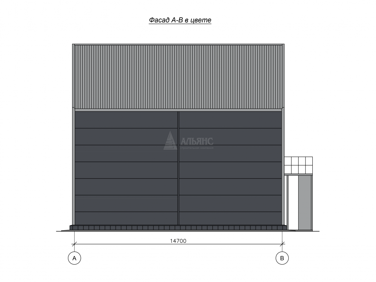 3D визуализация Школа искусств из сэндвич-панелей - фото 4
