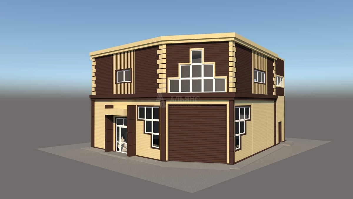 3D визуализация Склад-ангар из сэндвич-панелей - фото 7