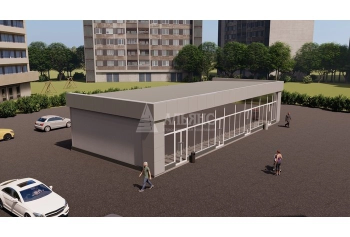 3D визуализация Павильон из сэндвич-панелей - фото 1