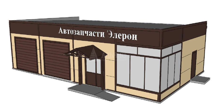 3D визуализация Автосервис-магазин из сэндвич-панелей - фото 5