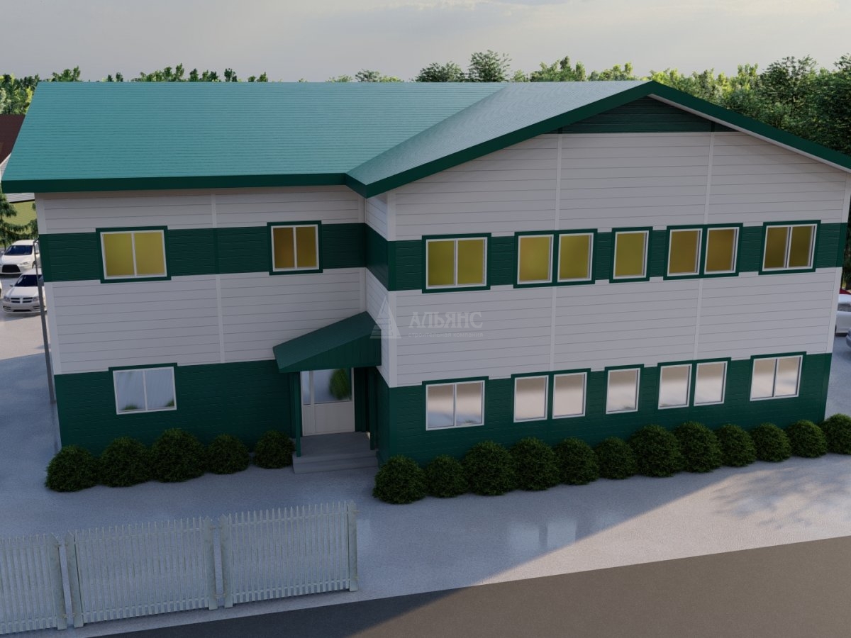 3D визуализация Общежитие из сэндвич-панелей - фото 5