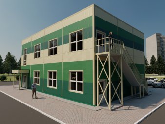 Офис из сэндвич-панелей