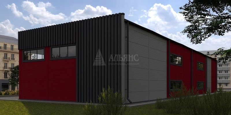 3D визуализация СТО из сэндвич-панелей - фото 3